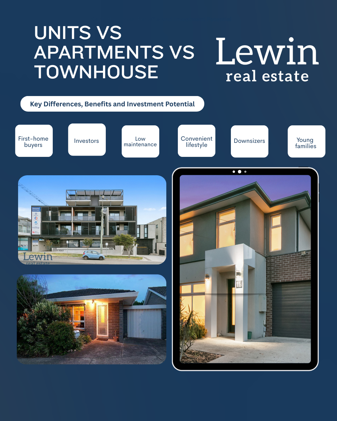 Units vs Apartments vs Townhouse: Key Differences, Benefits and Investment Potential